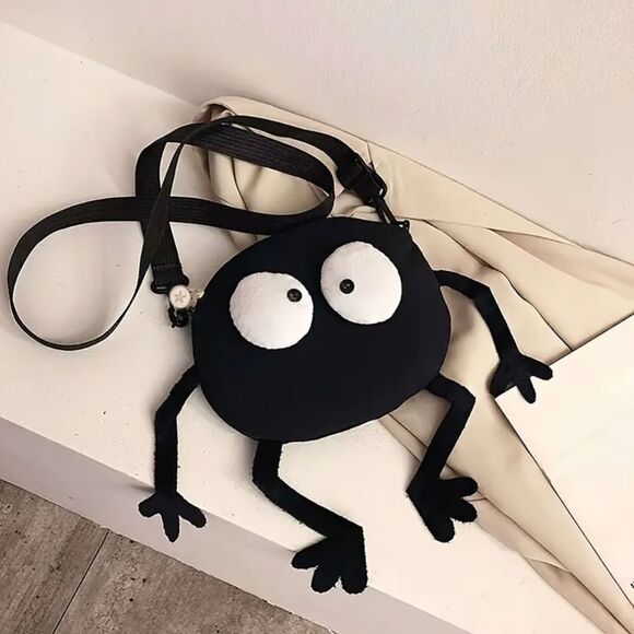 No Brand Handbags - Black and White Cartoon Character Crossbody Bag